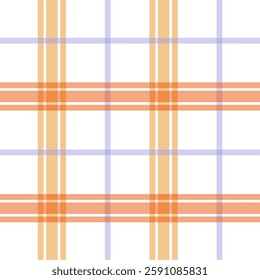 Playful purple and orange plaid pattern with a fun, retro vibe. Great for kids' designs, party decor, and bold fashion pieces.