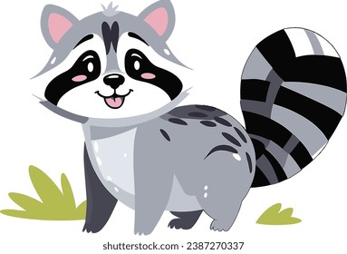Playful raccoon artwork, showcasing its irresistible and endearing qualities.