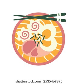 Playful Ramen Vector Illustration - 04