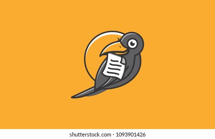 playful raven icon