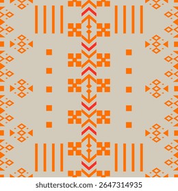 A playful repeat of wavy lines in coral, mint, and warm tones. This retro-modern pattern is perfect for casual textiles or cheerful wrapping paper.Wavy coral and mint lines.
