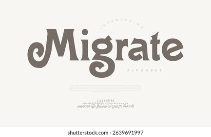 Playful retro serif with unique curls and vintage charm, perfect for posters, titles, and branding