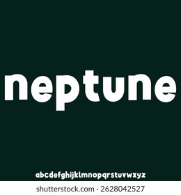 Playful rounded edge sans serif display font vector
