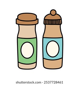 Playful Salt and Pepper Clip Art for Culinary Designs