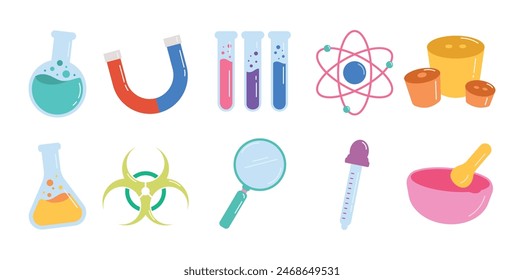 Playful Science Illustration Set Bundle