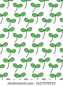 Playful seamless pattern featuring hand-drawn doodles. Perfect for stationery, textiles, digital backgrounds, and creative projects. Whimsical and fun design in a repeatable layout.