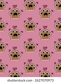 Playful seamless pattern featuring hand-drawn doodles. Perfect for stationery, textiles, digital backgrounds, and creative projects. Whimsical and fun design in a repeatable layout.