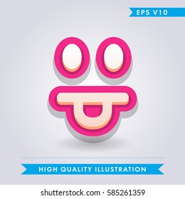 playful smiley icon