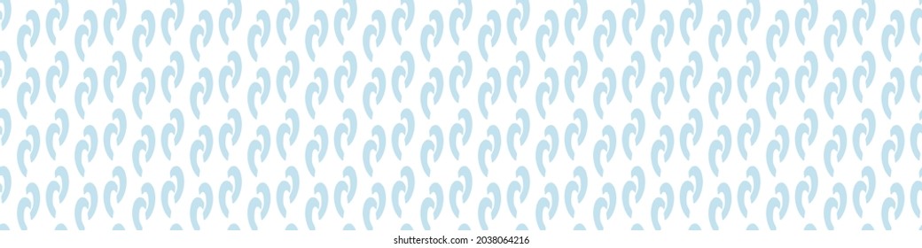 Playful style cut out shape border. Seamless modern scandi collage style edging for retro kids trim. Trendy whimsical geometric kid stationery header in repeatable vector stripe.