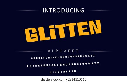 Playful style font design, childish alphabet letters and numbers vector illustration