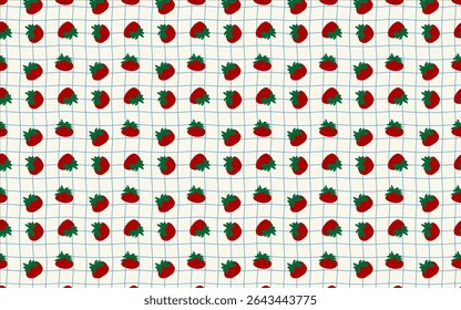 Playful tomato pattern, a versatile asset for digital products, home decor, apparel, and any design needing a touch of sweetness
