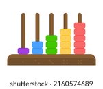 Playful toy for math education, abacus.