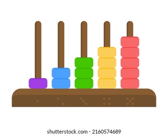 Playful toy for math education, abacus.