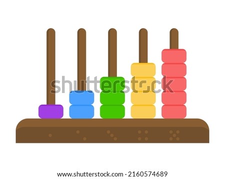 Playful toy for math education, abacus.