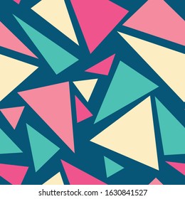 Playful Triangles Seamless Textile Pattern