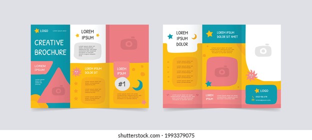 playful trifold brochure design templates