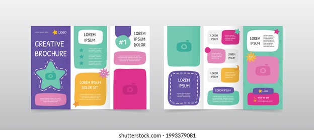 Playful Trifold Brochure Design Templates