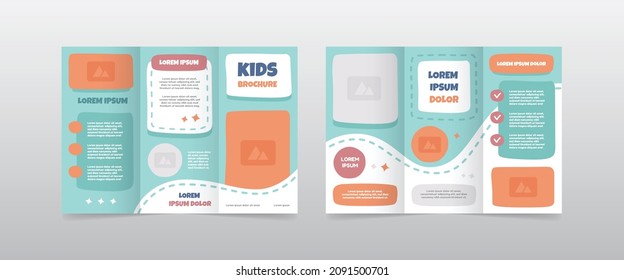 Playful Trifold Kids Brochure Template