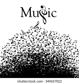 Playful typographic fun in this whimsical music graphic