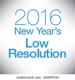 Playful typographic New Year Resolution graphic