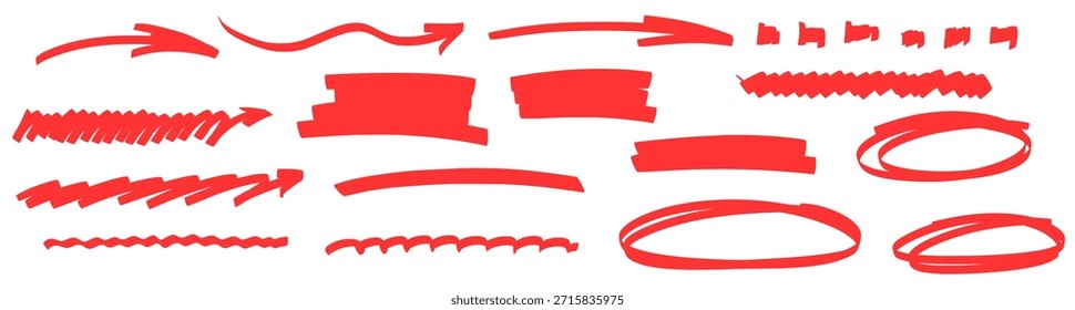 Las líneas de subrayado lúdicas se unen a los trazos de resaltado suaves, dando profundidad de marcador y carácter de línea fluida mientras se repite el movimiento de subrayado y el brillo de resaltado delicado.
