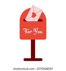 Playful Valentine's Day Illustrations with Hearts and Love Notes