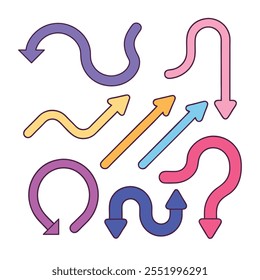 Playful Vector Arrow Collection for Creative Designs.