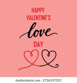 Un divertido diseño de Vector que muestra globos en forma de corazón, ideal para promociones o tarjetas del Día de San Valentín.