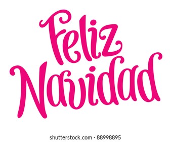 Playful Vector Lettering Series: Feliz Navidad