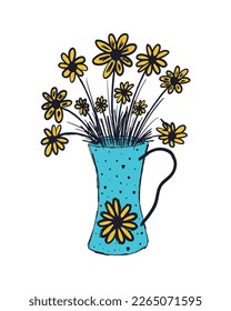 Vector lúdico SVG, Flores Primavera, Primavera Agradable, Flores Abstractas, Ilustración Doodle, Primavera Colorida, Ilustración Colorida, Doodles Abstractos De Juego, Ilustración Infantil, Ilustración Joven,