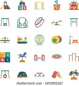 Playground 25 Set Flat Color Icon Pack