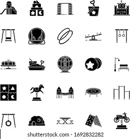 Playground 25 Set Glyph Icon Pack