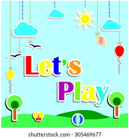 Playground Artwork Puppets Theater Background