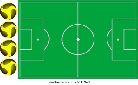 playground with ball - vector illustration