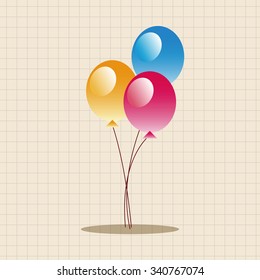 playground ballon theme elements vector,eps