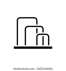 Playground Bars Filled Icon Vector Illustration