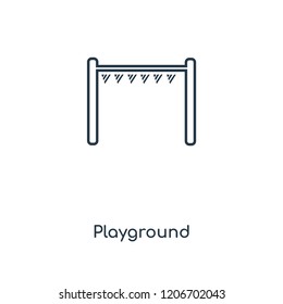Playground concept line icon. Linear Playground concept outline symbol design. This simple element illustration can be used for web and mobile UI/UX.