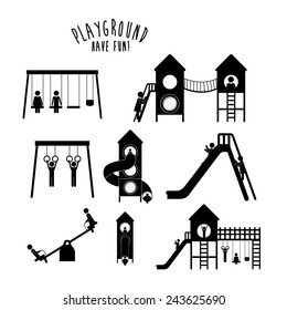 Playground design over white background, vector illustration.