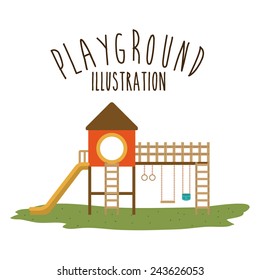 Playground design over white background, vector illustration.