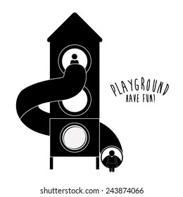 Playground design over white background, vector illustration.