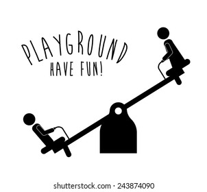 Playground design over white background, vector illustration.