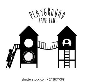 Playground design over white background, vector illustration.