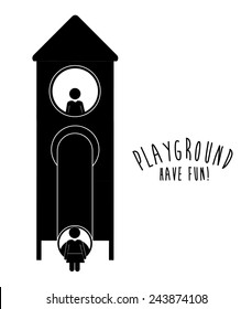 Playground design over white background, vector illustration.