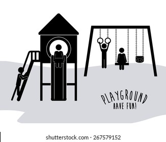 Playground design over white background, vector illustration