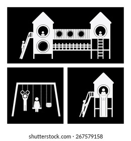 Playground design over white background, vector illustration