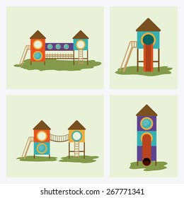Playground design over white background, vector illustration