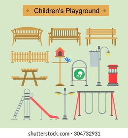 Playground design over white background, vector illustration