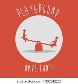 Playground digital design, vector illustration eps 10 