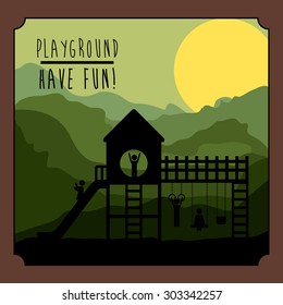 Playground digital design, vector illustration eps 10 