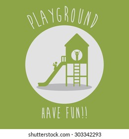 Playground digital design, vector illustration eps 10 